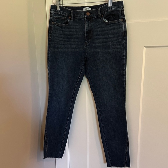 Loft Womens Medium Wash Denim Skinny Ankle Length Jeans Size 10 - Picture 1 of 7